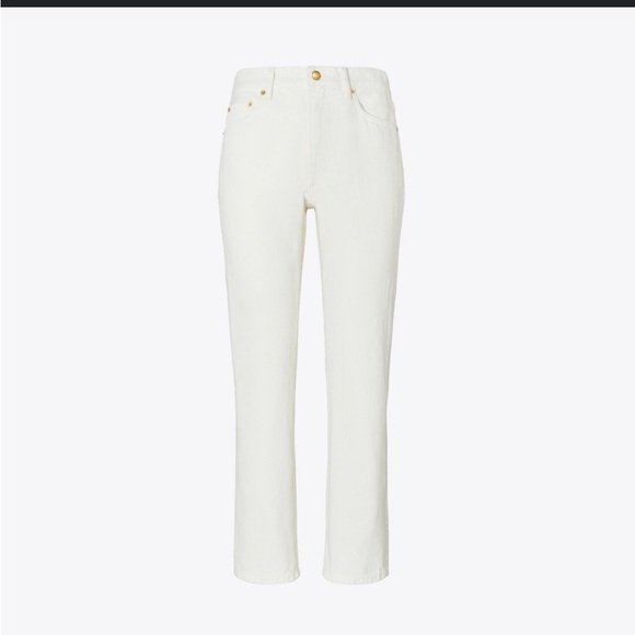 Tory Burch white cropped jeans in size 30 - Picture 1 of 12